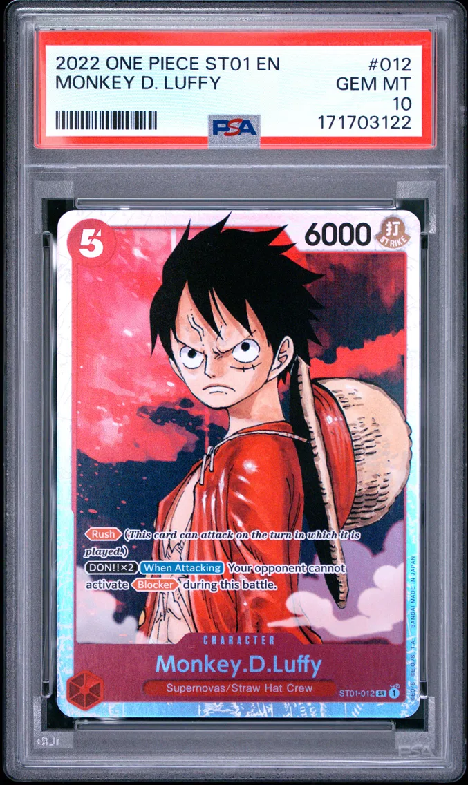 2022 #012 Monkey D. Luffy PSA 10 One Piece Starter Deck ST01-Straw Hat Crew