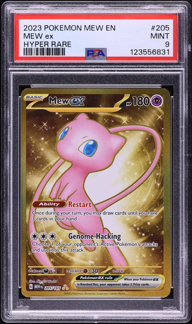 2023 #205 Mew EX PSA 9 Mew EN-151 Pokemon