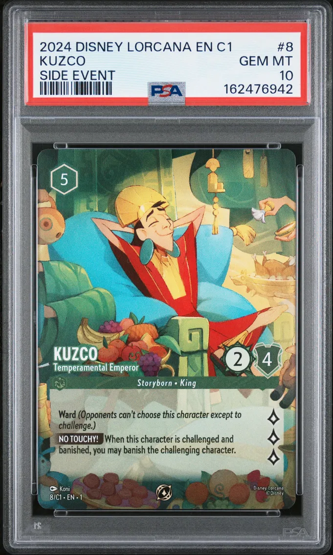 2024 #8 Kuzco - Temperamental Emperor PSA 10 Disney Lorcana EN C1-Lorcana Challenge Promo