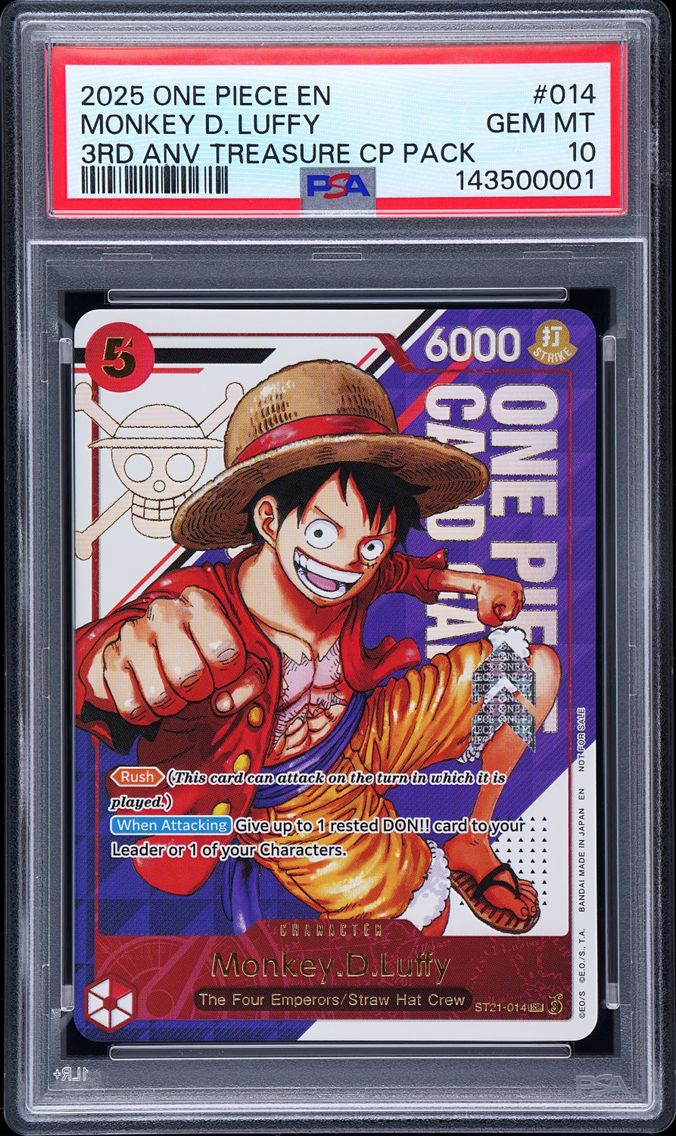 2025 #014 Monkey D. Luffy PSA 10