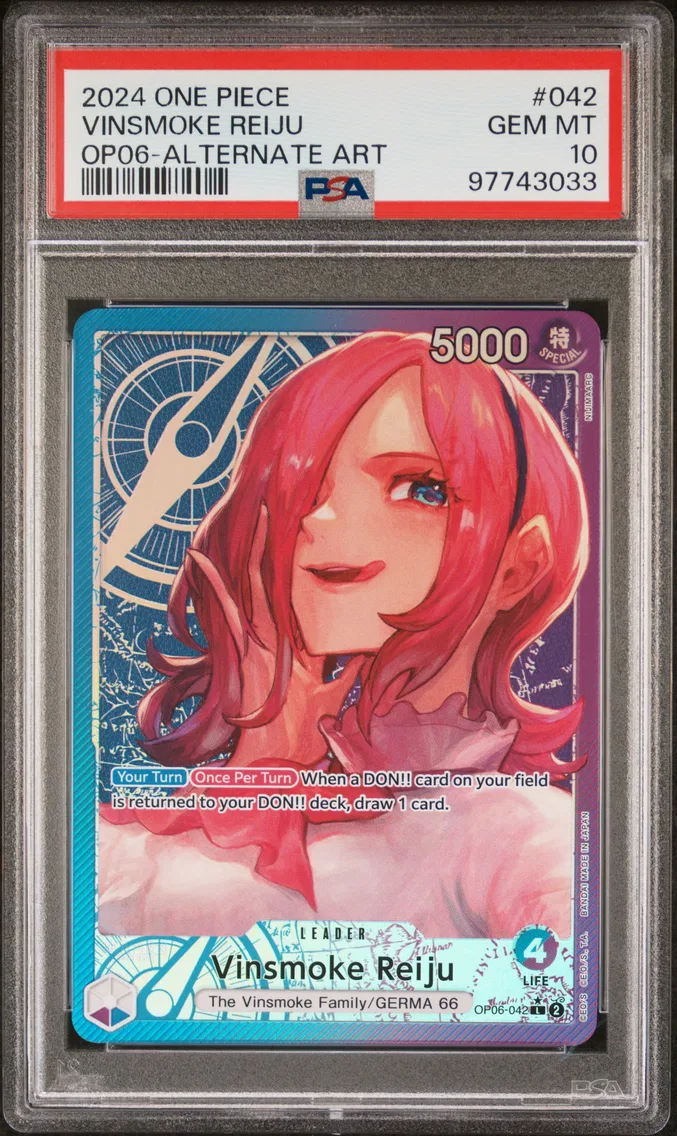 2024 #042 Vinsmoke Reiju PSA 10 One Piece OP06-Wings of the Captain