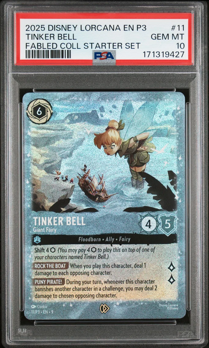 2025 #11 Tinker Bell - Giant Fairy PSA 10 Disney Lorcana EN P3-Promo