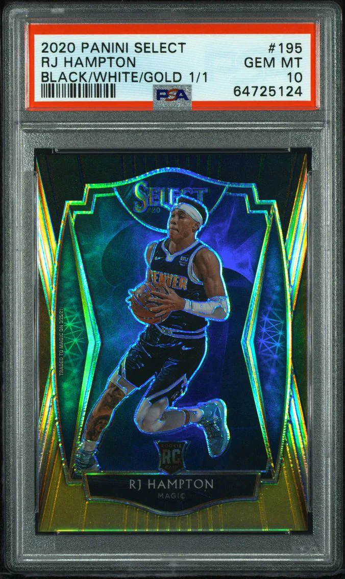 2020 #195 RJ Hampton PSA 10 Panini Select