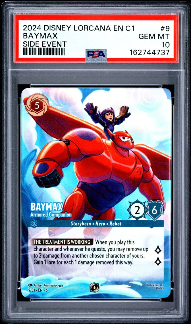 2024 #9 Baymax - Armored Companion PSA 10 Disney Lorcana EN C1-Lorcana Challenge Promo