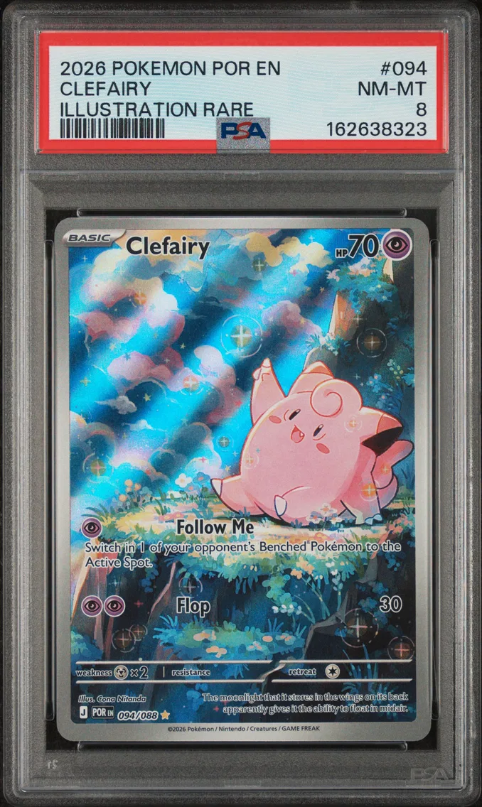 2026 #094 Clefairy PSA 8 Por EN-