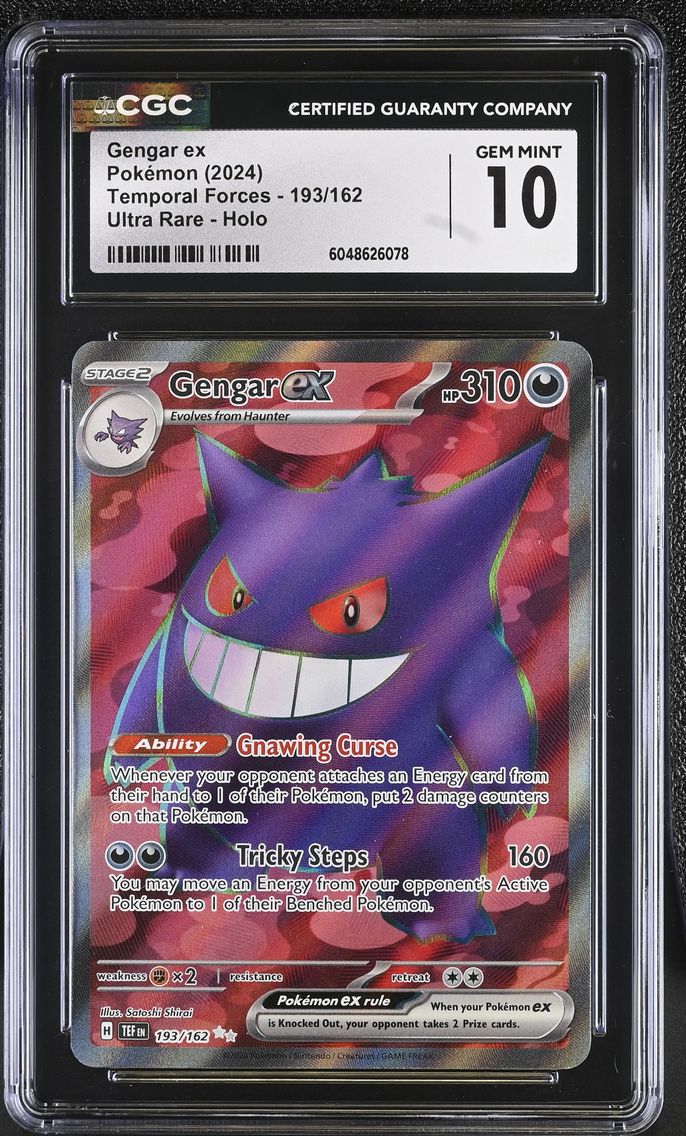 2024 #193 Gengar ex CGC 10 Temporal Forces - TEF EN - English