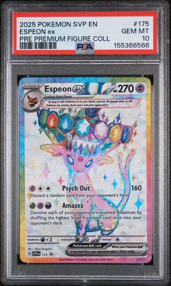 2025 #175 Espeon EX PSA 10 Svp EN-SV Black Star Promo