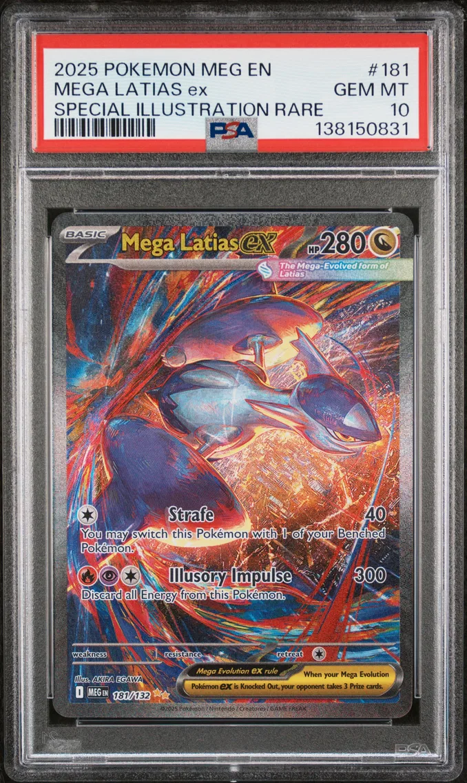 2025 #181 Mega Latias EX PSA 10 Meg EN-Mega Evolution