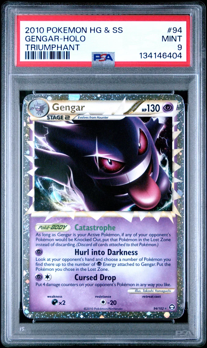 2010 #94 Gengar-Holo PSA 9 Heartgold & Soulsilver Triumphant