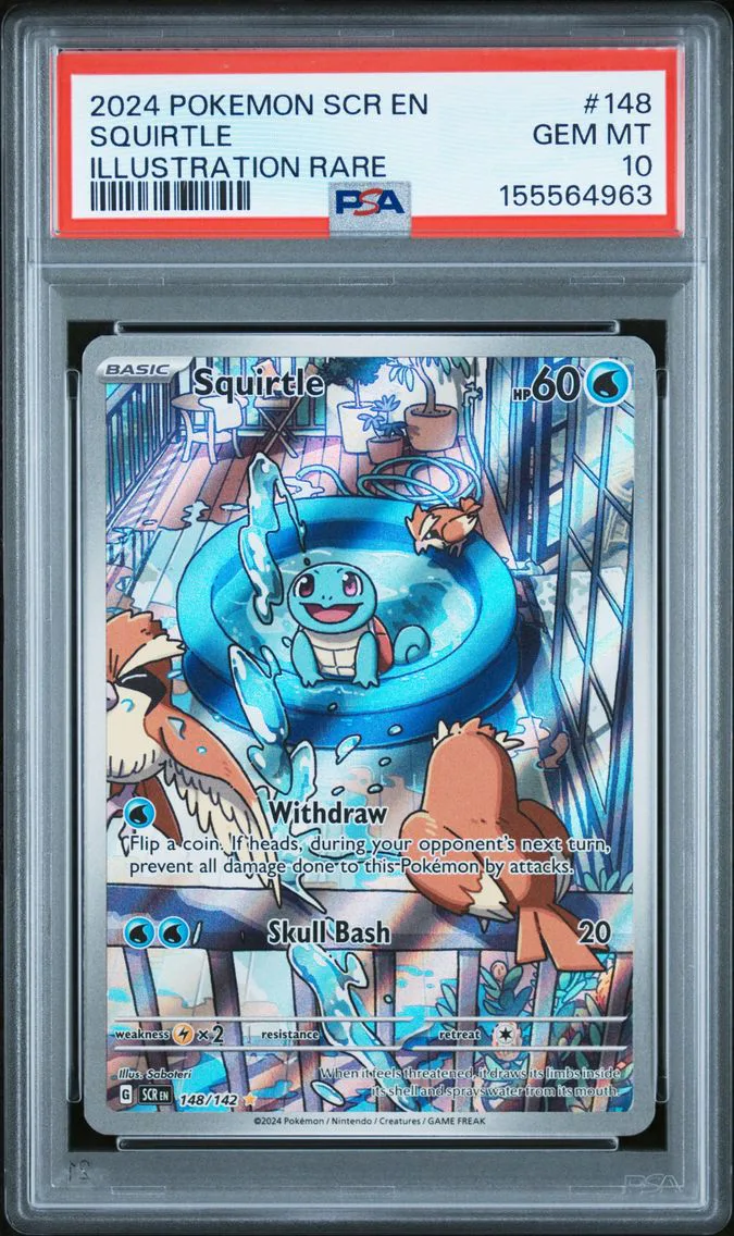 2024 #148 Squirtle PSA 10 Scr EN-Stellar Crown