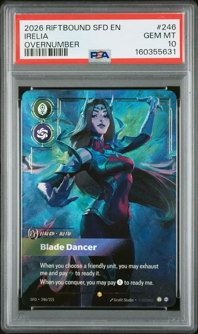 2026 #246 Irelia - Blade Dancer PSA 10 Riftbound: League of Legends Sfd-Spiritforged