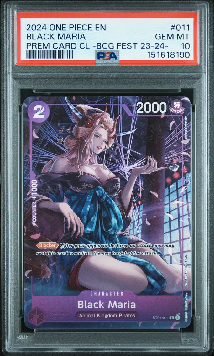 2024 #011 Black Maria PSA 10 One Piece Premium Card Collection -Bandai Card Games Fest 23-24 Edition-