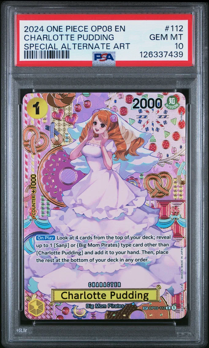 2024 #112 Charlotte Pudding PSA 10 One Piece OP08-Two Legends