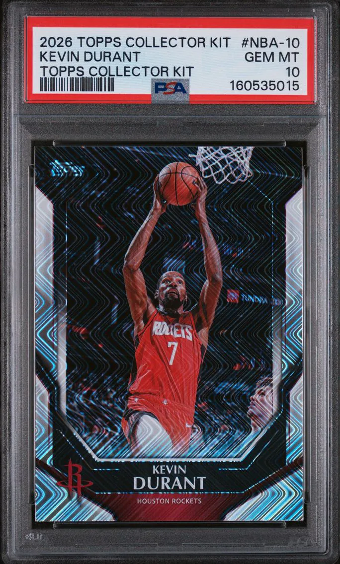 2026 #NBA-10 Kevin Durant PSA 10 Topps Collectors Kit