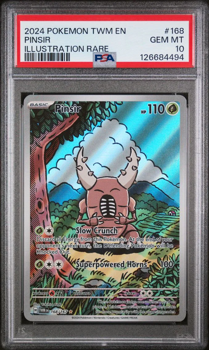 2024 #168 Pinsir PSA 10 Twm EN-Twilight Masquerade Pokemon