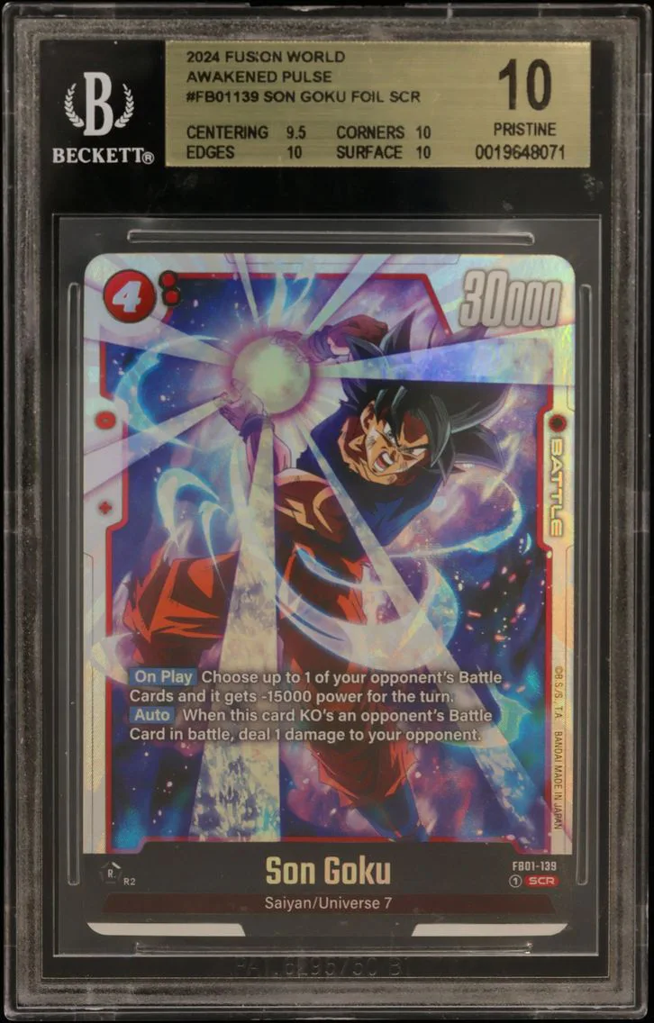 2024 #FB01139 Son Goku FOIL SCR BGS 10 Dragon Ball Super Fusion World Awakened Pulse