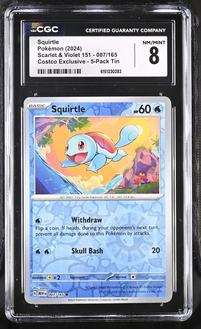 2024 #007 Squirtle CGC 8 Scarlet & Violet 151 - MEW EN - English