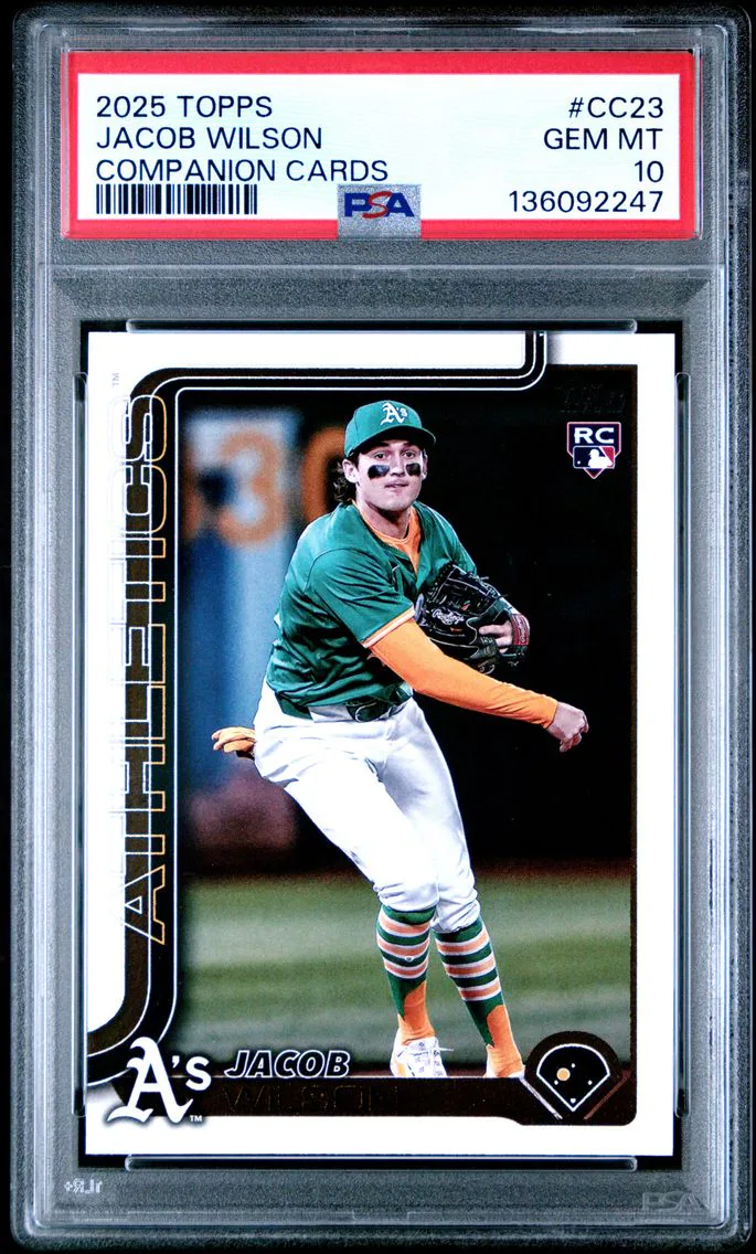 2025 #CC23 Jacob Wilson PSA 10 Topps Companion Cards