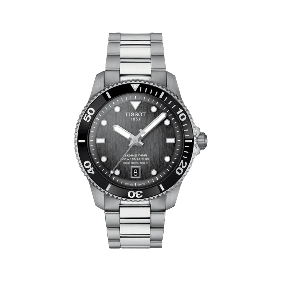 Tissot Seastar 1000 Automatic 40mm - Black on Bracelet
