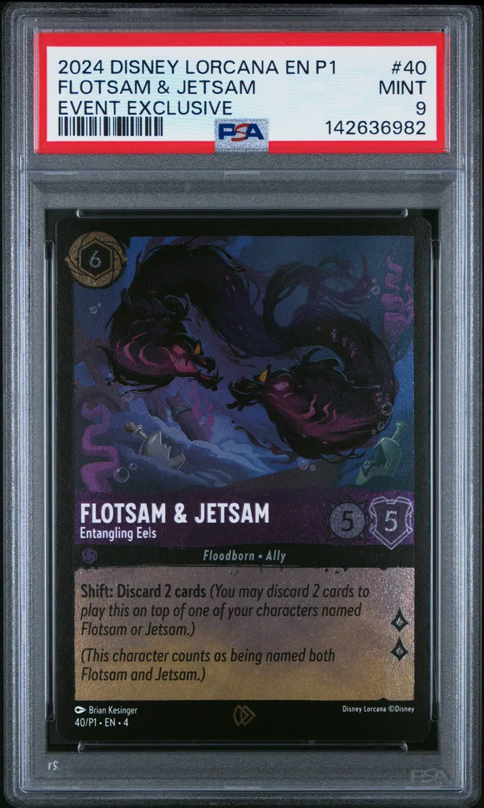 2024 #40 Flotsam & Jetsam - Entangling Eels PSA 9 Disney Lorcana EN P1-Promo