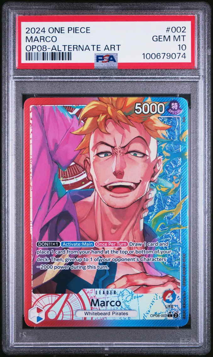 2024 #002 Marco PSA 10 One Piece OP08-Two Legends