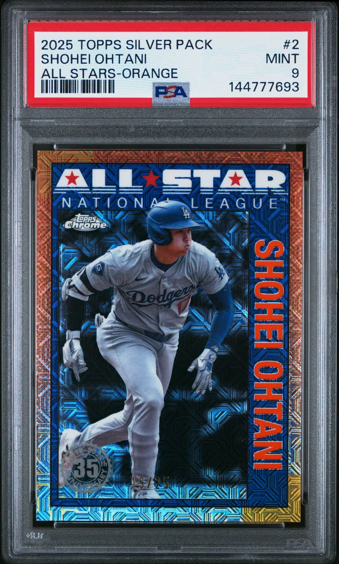 2025 #2 Shohei Ohtani PSA 9 Topp
