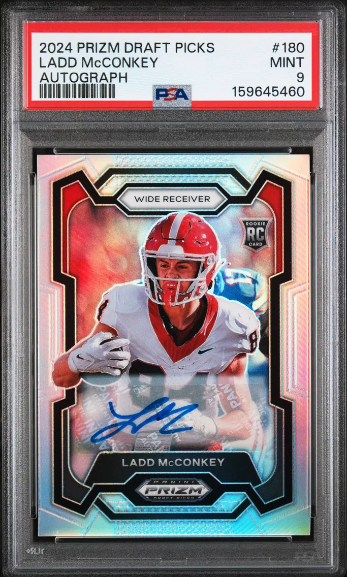 2024 #180 Ladd McConkey PSA 9 Panini Prizm Draft Picks