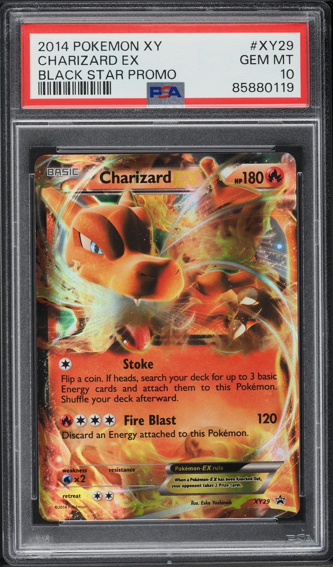 2014 #XY29 XY BLACK STAR PROMO HOLO CHARIZARD EX PSA 10 POKEMON