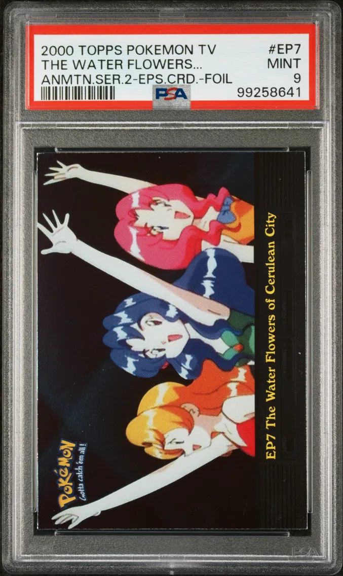 2000 #EP7 The Water Flowers of Cerulean City PSA 9 Topps  TV Animation Series 2 Episode Cards