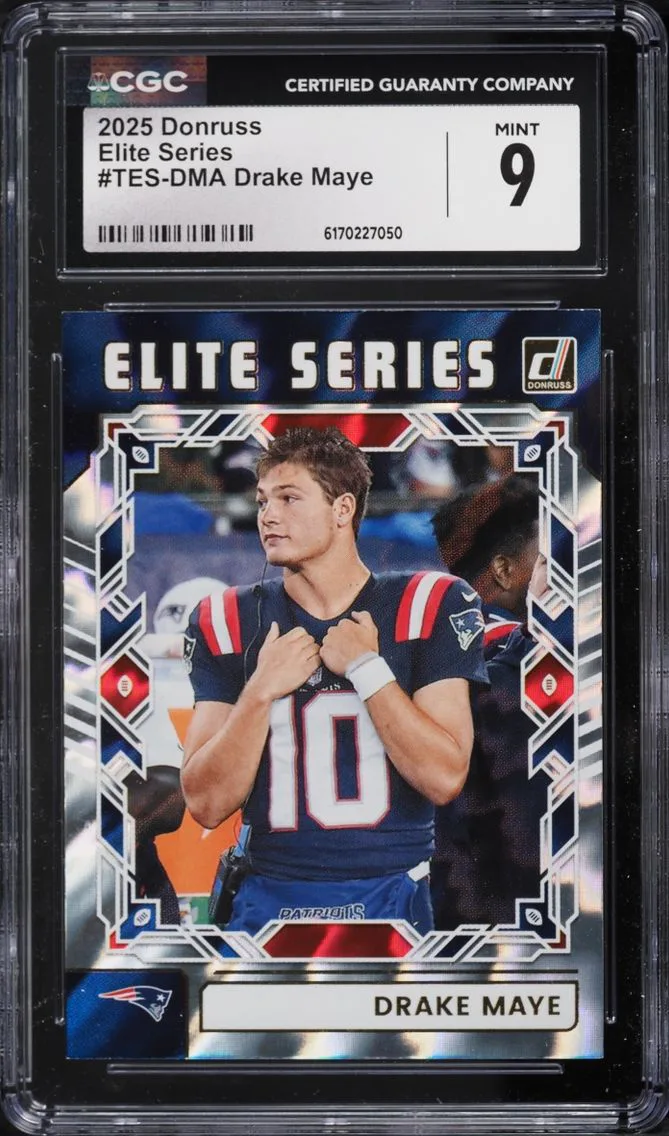 2025 Donruss Elite Series Drake Maye #TES-DMA CGC 9 MINT