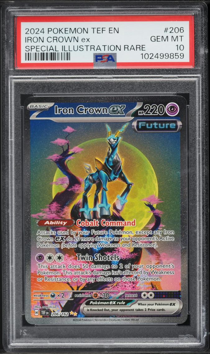 2024 #206 Iron Crown EX PSA 10 Tef EN-Temporal Forces Pokemon