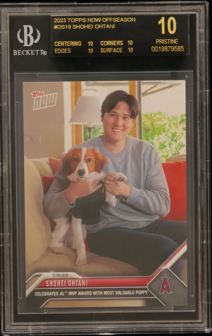 2023 #OS19 Shohei Ohtani/37585* BGS 10 Topps Now Offseason