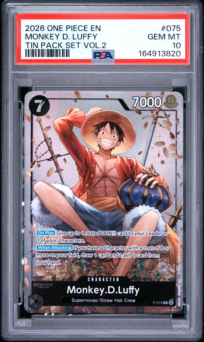 2026 #075 Monkey D. Luffy PSA 10 One Piece Promos