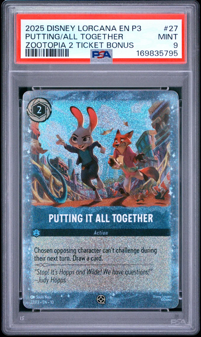 2025 #27 Putting It All Together PSA 9 Disney Lorcana EN P3-Promo