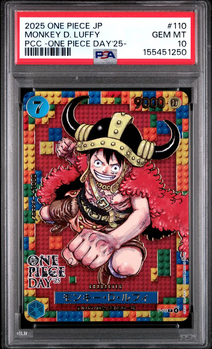 2025 #110 Monkey D. Luffy PSA 10 One Piece Japanese Premium Card Collection -One Piece Day'25-