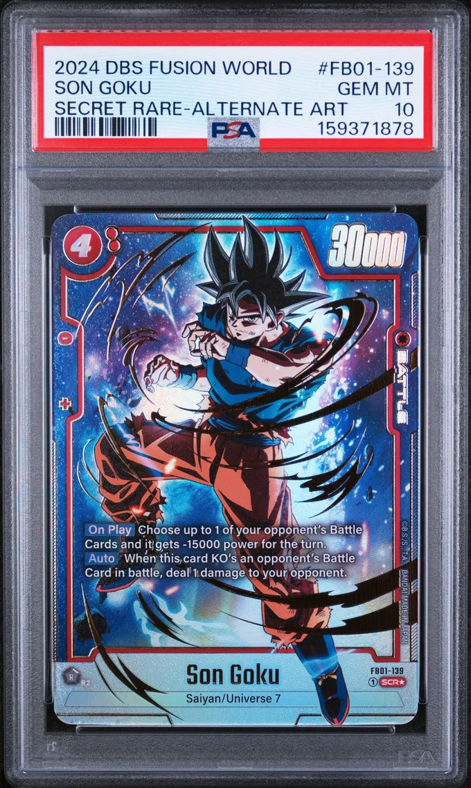 2024 #FB01-139 Son Goku PSA 10 Dragon Ball Super Card Game Fusion World Awakened Pulse
