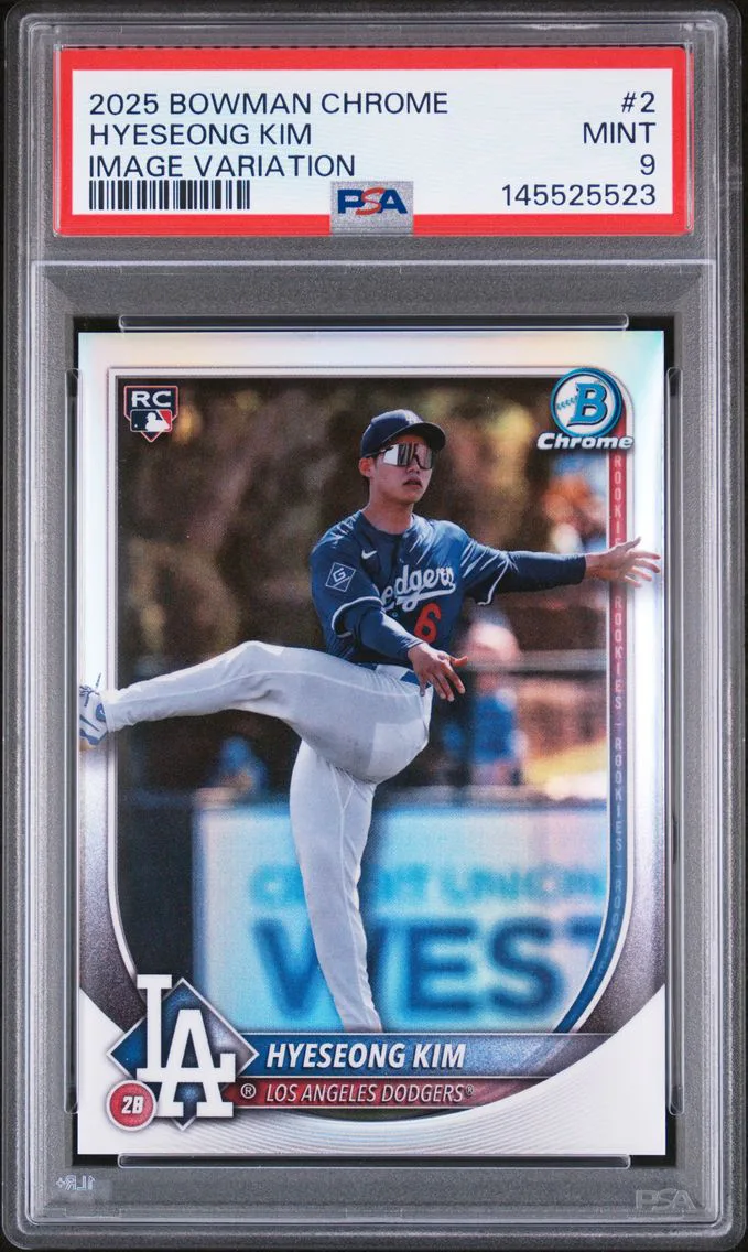 2025 #2 Hyeseong Kim PSA 9 Bowman Chrome