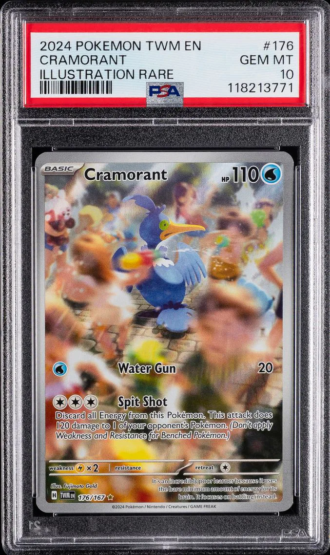 2024 #176 Cramorant PSA 10 Twm EN-Twilight Masquerade Pokemon