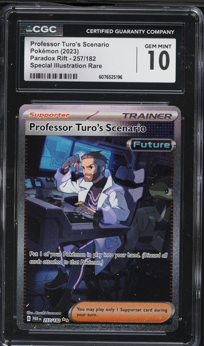 2023 #257 Professor Turo's Scenario CGC 10 Par EN-Paradox Rift Pokemon