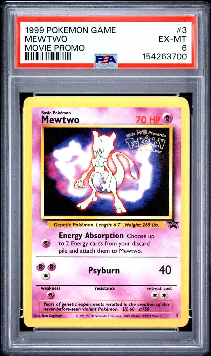 1999 #3 Mewtwo PSA 6 Game Movie