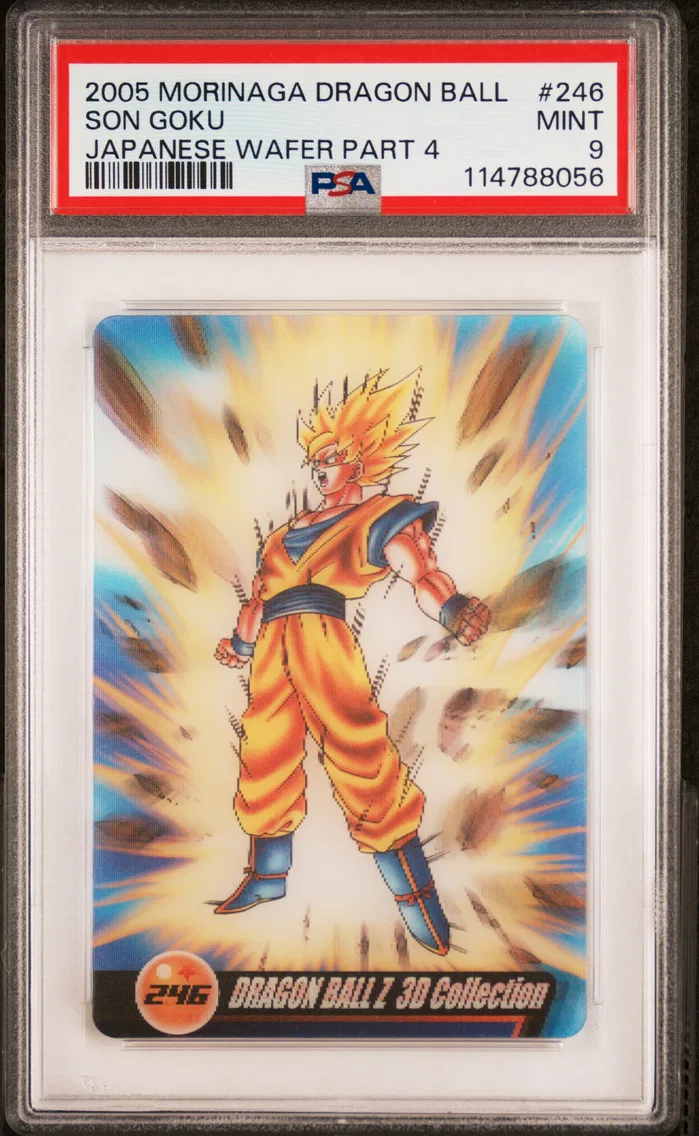 2005 #246 Son Goku PSA 9 Dragon Ball Morinaga Japanese Wafer Cards Part 4