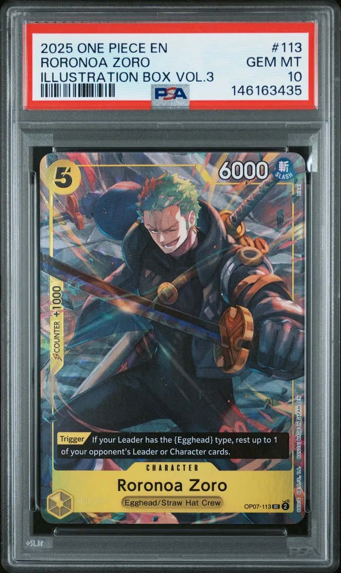 2025 #113 Roronoa Zoro PSA 10 One Piece Promos