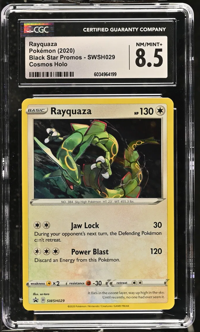 2020 #SWSH029 Rayquaza CGC 8.5 Black Star Promos - Sword & Shield - English