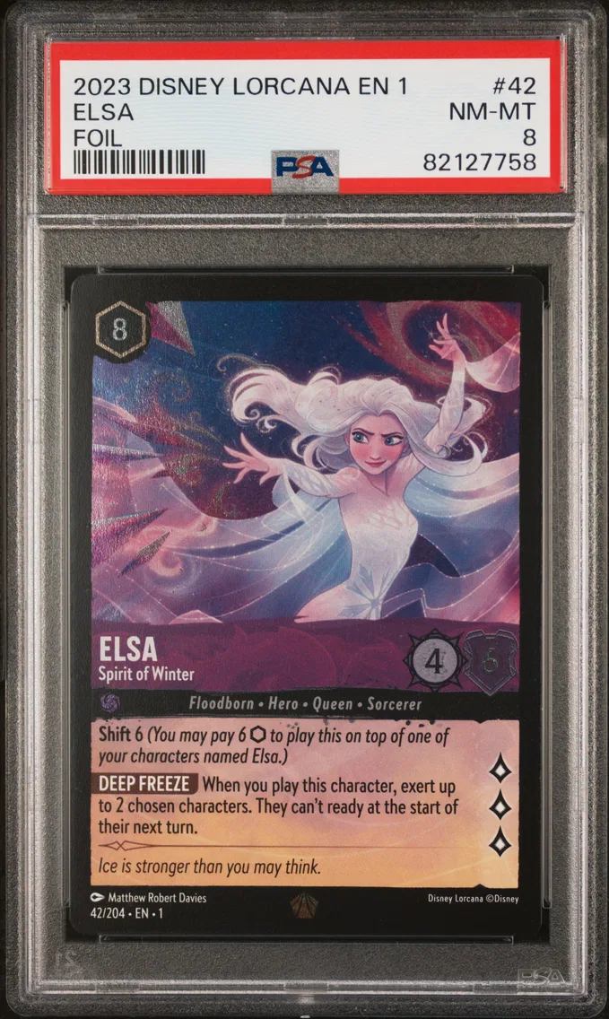 2023 #42 Elsa - Spirit of Winter PSA 8 Disney Lorcana EN 1-the First Chapter