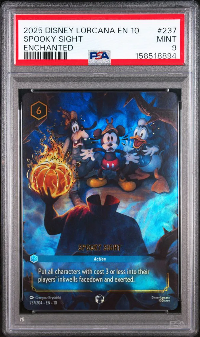 2025 #237 Spooky Sight PSA 9 Disney Lorcana EN 10-Whispers in the Well