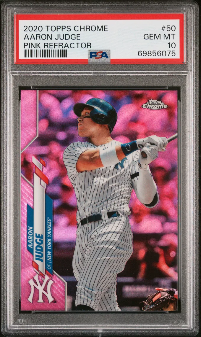 2020 #50 Aaron Judge PSA 10 Topps Chrome