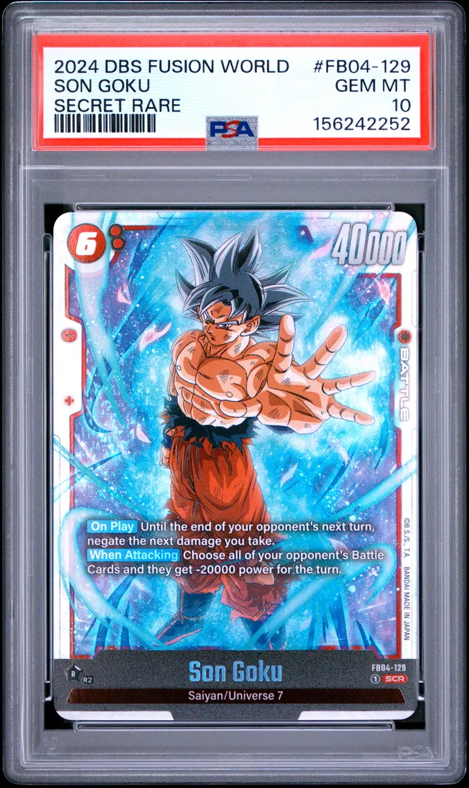 2024 #FB04-129 Son Goku PSA 10 Dragon Ball Super Card Game Fusion World Ultra Limit