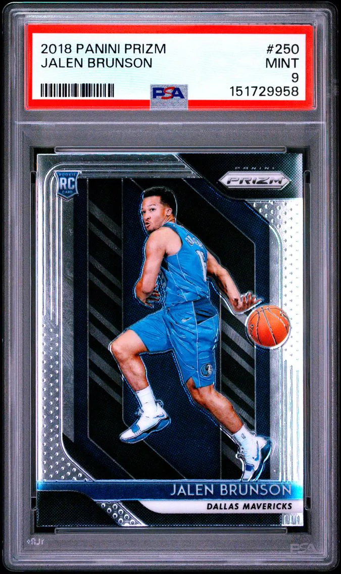 2018 #250 Jalen Brunson PSA 9 Panini Prizm