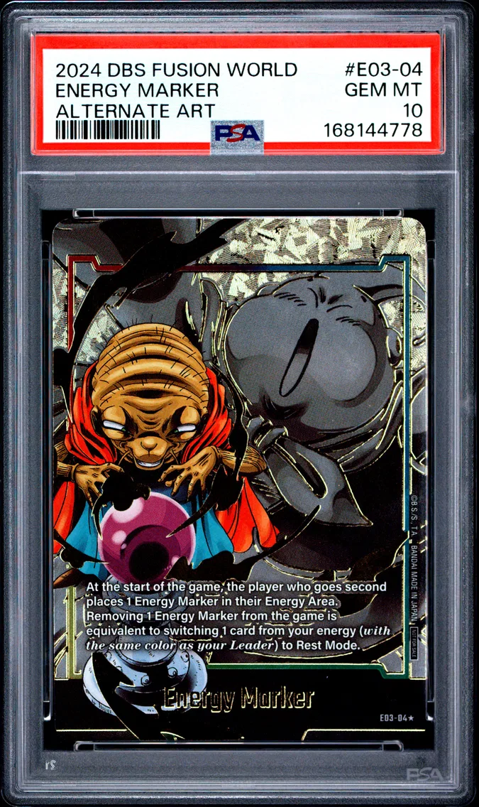 2024 #E03-04 Energy Marker PSA 10 Dragon Ball Super Card Game Fusion World Energy Marker Pack 03
