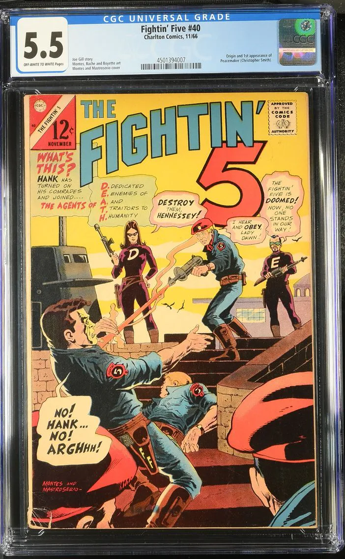 1966 Fightin' Five #40 CGC 5.5 Charlton Comics